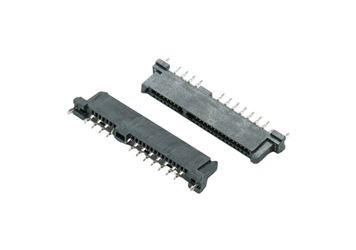 SATA 7+15P 母座双排夹板1.6